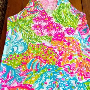 Lilly Pulitzer MULTI LOVERS CORAL tank & NEW TOTE